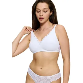 Triumph Amourette N01« Spitzendetails, ohne Bügel weiß