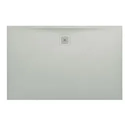 LAUFEN Pro Duschwanne H2109590770001 Marbond Ablauf lange Seite hellgrau