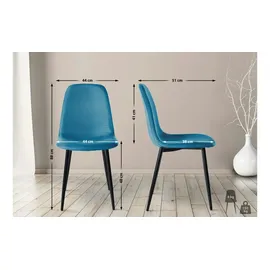 CLP Esszimmerstuhl Napier blau