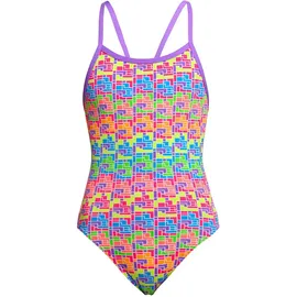 Funkita Single Strap Badeanzug Mehrfarbig 12 Jahre