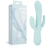 Good Vibes Only - Triple Stimulation Vibe - Soft Silicone - Blau