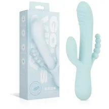 Good Vibes Only - Triple Stimulation Vibe - Soft Silicone - Blau