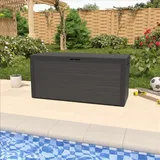 Auflagenbox Woody Anthrazit Holzoptik 280L