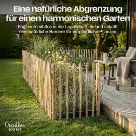 Creative Home Staketenzaun 200 x 35 cm Haselnuss