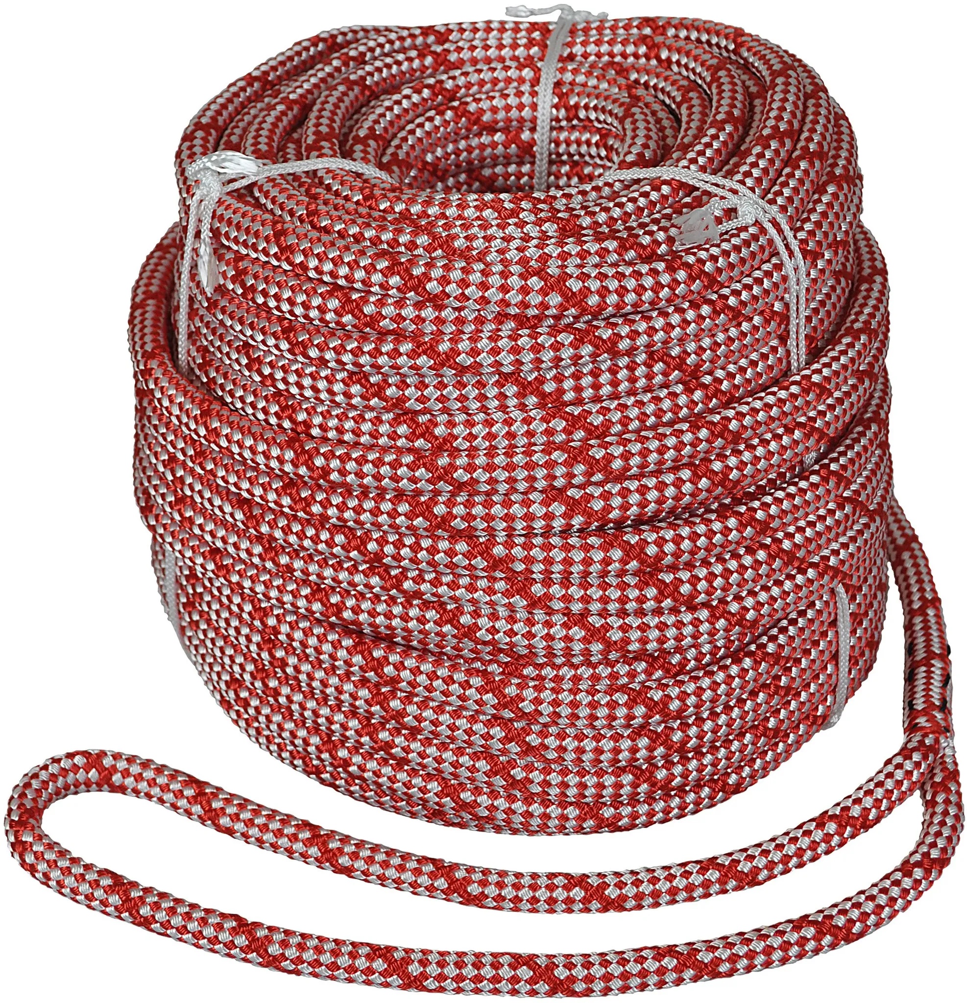 Teufelberger Arbeitsseil Sirius Bull Rope mit Spleiß, orange-weiß