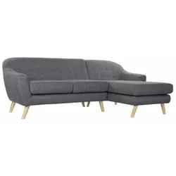 Dreisitzer-Sofa DKD Home Decor 8424001799442 Grau Bunt natürlich Holz Kautschukholz Scandi 230 x 144 x 84 cm