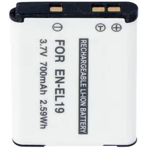 AccuCell Akku passend für EN-EL19, COOLPIX S2500, S3100, S4100