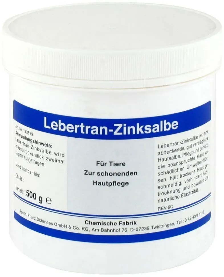 Lebertran-Zinksalbe für Tiere