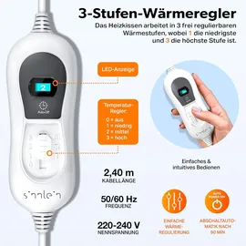 sinnlein sinnlein® Heizkissen mit Abschaltautomatik 60x85cm Rücken Schulter Nacken