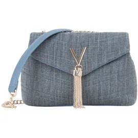 Valentino Privilege Schultertasche Baumwolle Blue