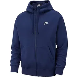 NIKE Herren Hoodie Sportswear Club Fleece, MIDNIGHT NAVY/MIDNIGHT NAVY/WHITE, 3XL