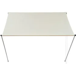 Fenstermarkise Markise Sonnenschutz Klemmmarkise Beige 4,0 x 1,2 m ML-Design®
