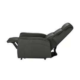 Hukla Fernsehsessel Dean Leder 70 x 107 x 88 cm Schwarz elektrisch