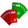 Oxford Vokabelheft, A5, Lin. 53 (2 Spalten), 32 Blatt, rot und grün, 10 Stück