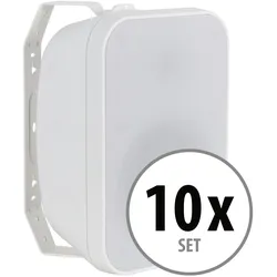 McGrey OLS-5251WH Outdoor-Lautsprecher 50 Watt Weiß 10x Set