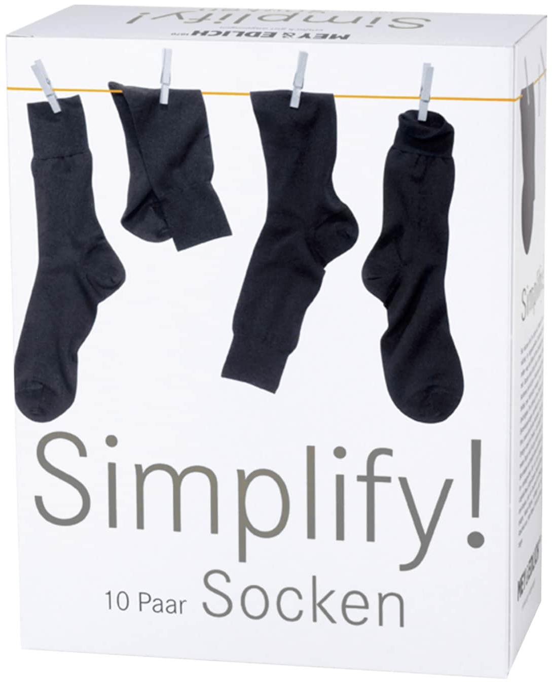 Mey & Edlich Herren Simplify-Socke im 10er-Pack blau 42-43 - 42-43