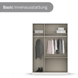 Rauch »Kleiderschrank Schrank Garderobe Wäscheschrank COSTA in 3 Breiten«, mit Spiegel, grifflose Front und Push-to-Open Funktion MADE IN GERMANY