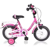 14 Zoll Mädchenfahrrad Kinder Mädchen Fahrrad Bike Rad Kinderrad Kinderfahrrad Mädchenrad PASSION Pink - Rosa