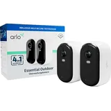 Arlo Essential 2 FHD Außenkamera 2er-Set Weiß