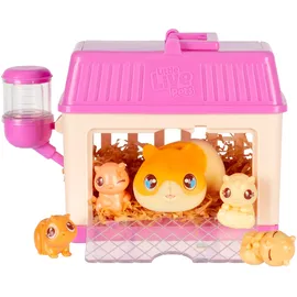 Moose Little Live Pets Mama Surprise Mini Spielset, Hamster Mini-Mama mit 4 Babys und Zubehör