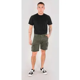 Alpha Industries Crew Patch Kurze Hose - Dark Olive, 34