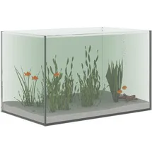 vidaXL Aquarium 25 l mit Speicher Transparent/Weiß