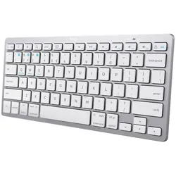 TRUST Kabellose Bluetooth Tastatur, Deutsches QWERTZ-Layout Leiser Tastenanschlag, Integrierte Multimedia- und Funktionstasten, Kompatibel mit verschi