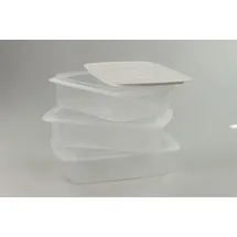 Tupperware Cool`N Fresh 1,5L (3) Behälter+Klimadeckel weiß Coolsmart Stapelprofi