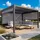 Mendler Alu Pergola HWC-L41 3,68 x 3,7 m inkl. 3 Seitenteile Grau