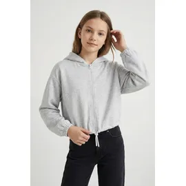 Tom Tailor Cropped Jacke Light Stone Grey Melange 152 cm