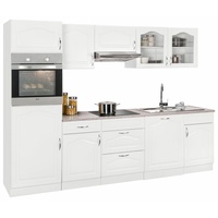 wiho Küchen Küchenzeile »Linz«, ohne E-Geräte, Breite 280 cm, weiß