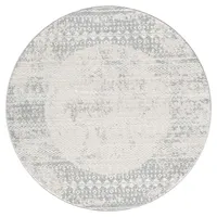 Carpet City "ANTIK232", grau, H:10mm Ø:160cm, Polyester, Teppiche Kurzflor,