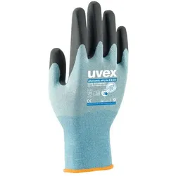 UVEX Arbeitsschutz 6007811, Werkstatthandschuhe, Schwarz, Blau, Schutz vor elekt