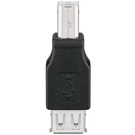 goobay USB-A auf USB-B Adapter Schwarz