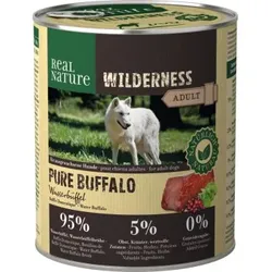 REAL NATURE WILDERNESS Nassfutter für Hunde Adult Pure Buffalo Wasserbüffel 24x800 g