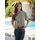 Heine Shirtbluse oliv/schwarz 36