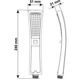 CORNAT Handbrause "Kinnay" - Duschkabinen-Armatur
