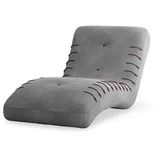 Möblo Chaiselongue, Dunkelgrau, Holzwerkstoff, 1-Sitzer, 83x80x172 cm, Wohnzimmer, Sessel, Relaxliegen