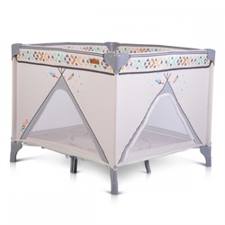 Cangaroo Reiselaufstall Boho, Laufstall, Matratze faltbar, klappbar, Tragetasche beige