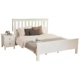 JVmoebel Schlafzimmer-Set Komplette Schlafzimmer Luxus Elternschlafzimmer Suite Nachttisch Bett, (3-tlg., 3tlg. Schlafzimmer Set (Bett + 2x Nachttische), Made in Europa weiß