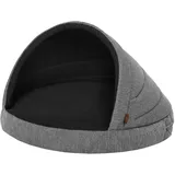 Hundehöhle Hundebett Hundehütte Haustierbett Hundeliegen, Mehrfarben, R1: R2 Große - R2: ? 90 cm - grau