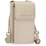 Pepe Jeans Morgan Umhängetasche Kunstleder Beige