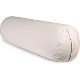 MindBaas - Yoga Bolster - Eco - Creme - Yogakissen - Meditationsrolle EINHEITSGRÖSSE