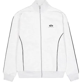 Alpha Industries Umstandsjacke ALPHA INDUSTRIES "Track Suit SL Jacket", Damen, Gr. 3XL, grau (pastel grau melange), Obermaterial: 80% Baumwolle, 20% Polyester, Jacken