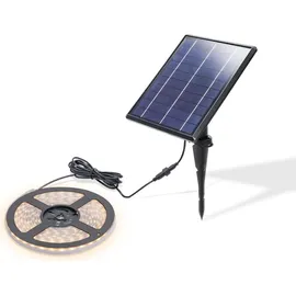 esotec Solar LED-Streifen 5 Meter 300 LEDs warmweiß IP54