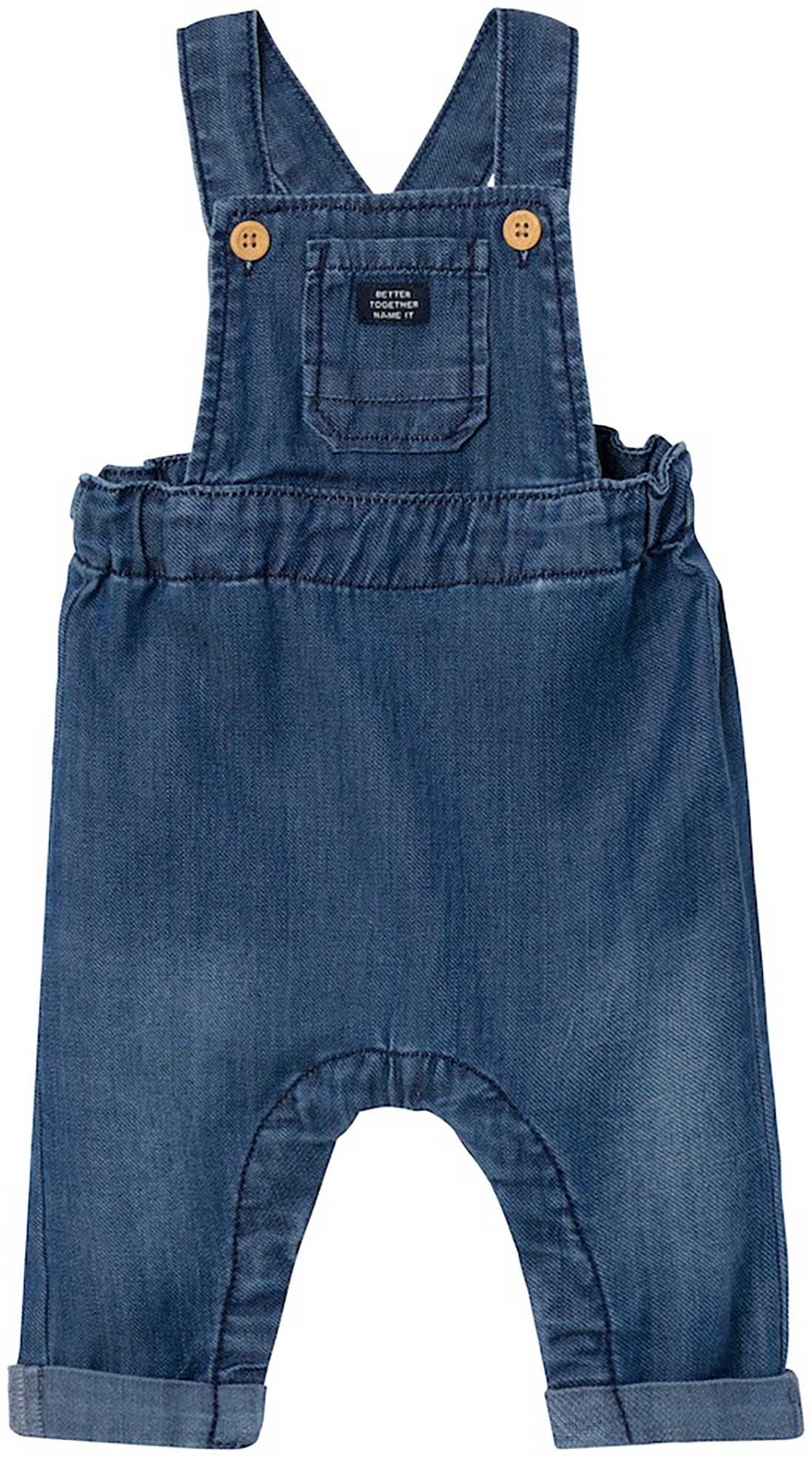 name it - Jeans-Latzhose NBMBEN 1588-YE D in dark blue denim, Gr.56