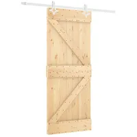 vidaXL Natürlich und Weiß rechts 80 x 210 cm braun