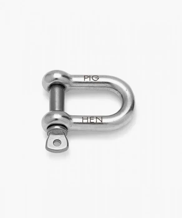 PIG & HEN - D-SHAKLE - Silber / 4 MM