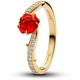 Pandora 163984C01 Damenring Goldfarben Disney Die Schöne und das Biest 56/17,8