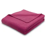 Estella Wohndecke Estella mit Häkeleinfassung, Kuscheldecke rot